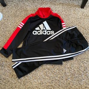 Adidas Boys 5 Zip Up & Pants Set
